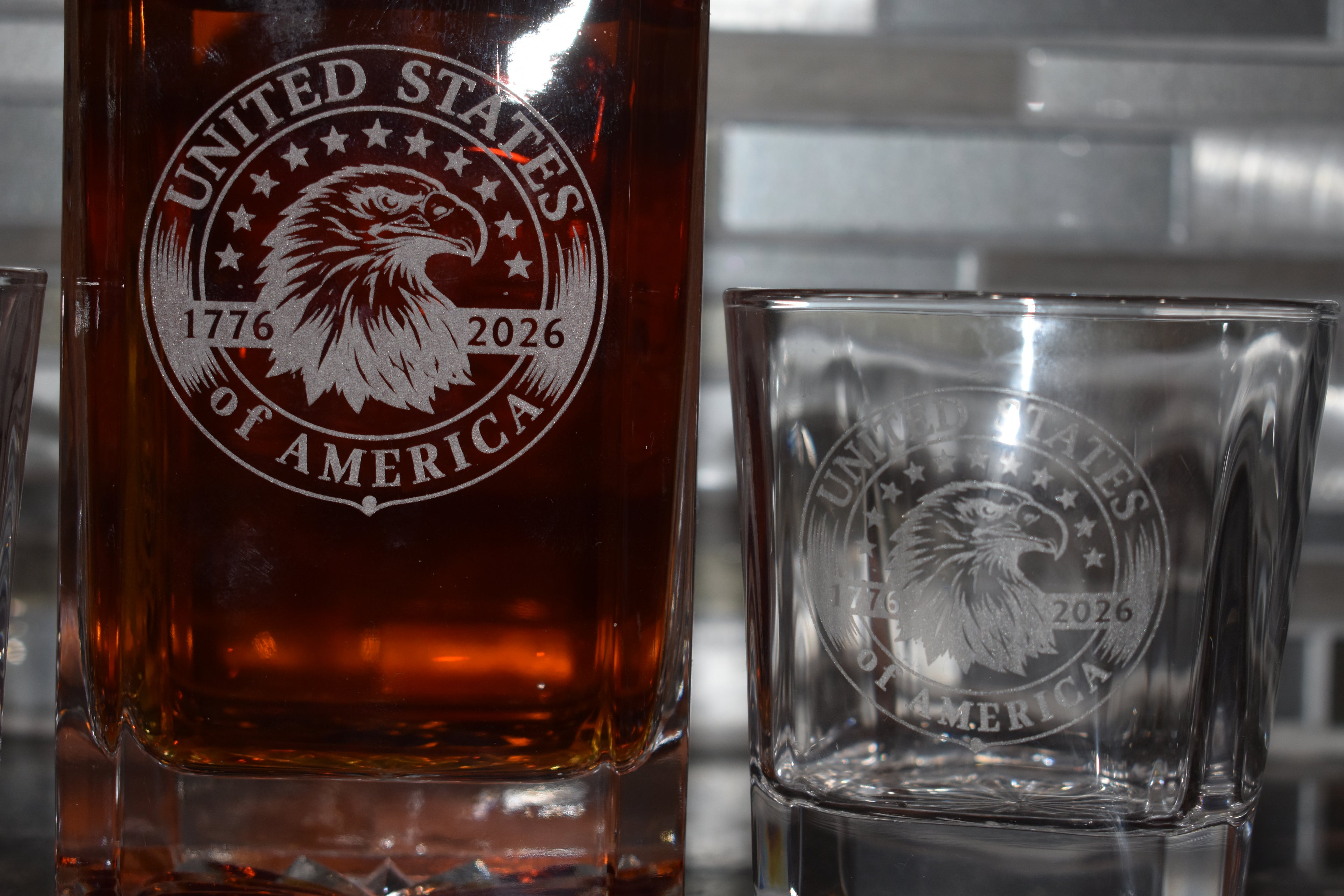 Two 3s Workshop – America 250 Heritage Decanter Set – Founders Series