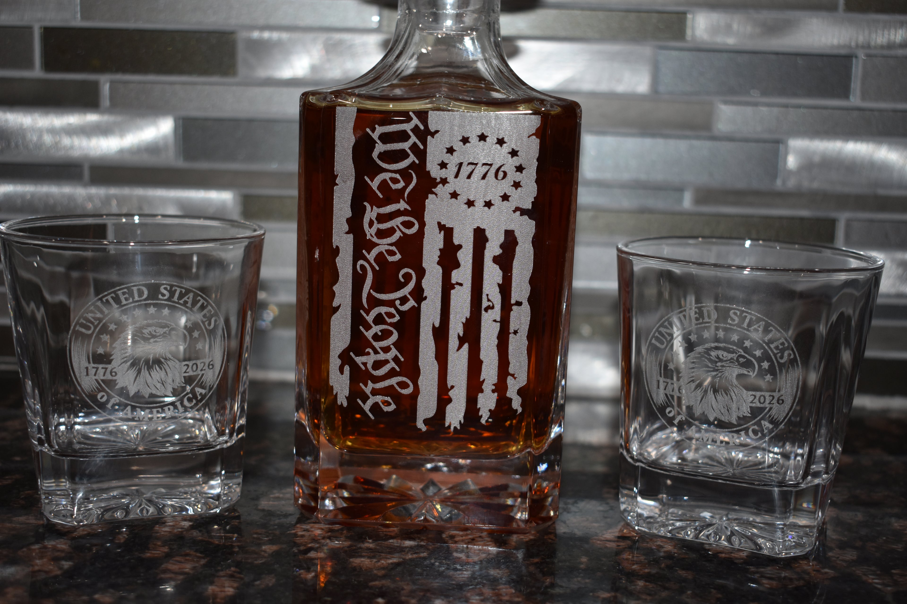 Two 3s Workshop – America 250 Heritage Decanter Set – Founders Series